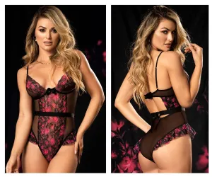 Mapale Bodysuit Color Black Print