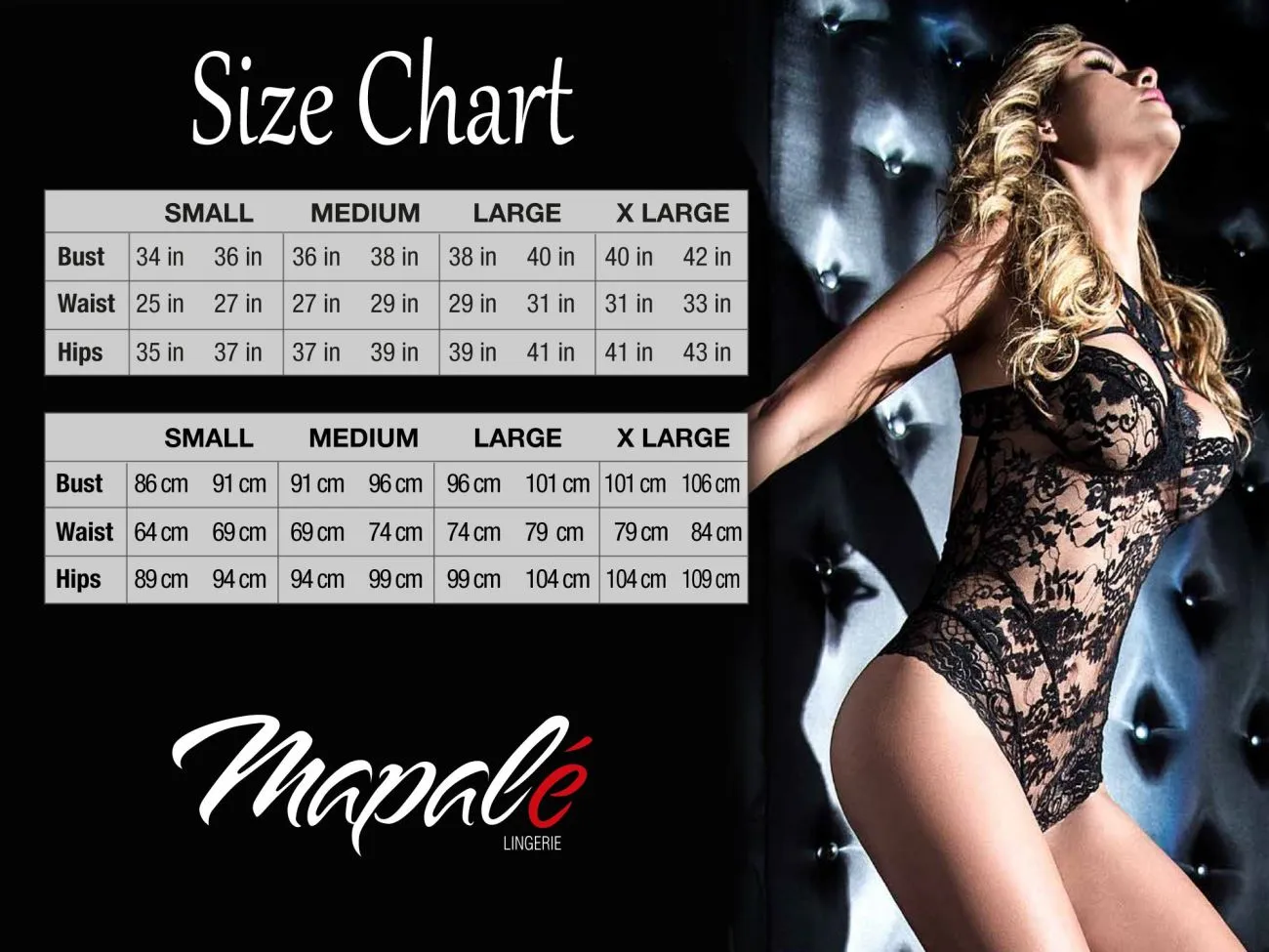 Mapale Bodysuit Color Black Print