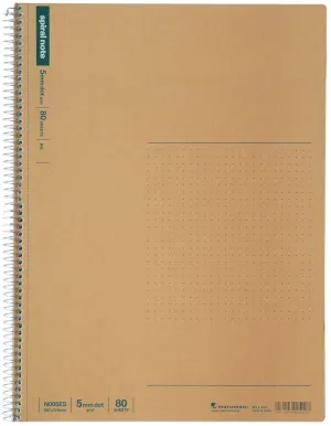 Maruman Spiral Noted NB 80 Sheets 70g 6.5mm Dotted B5