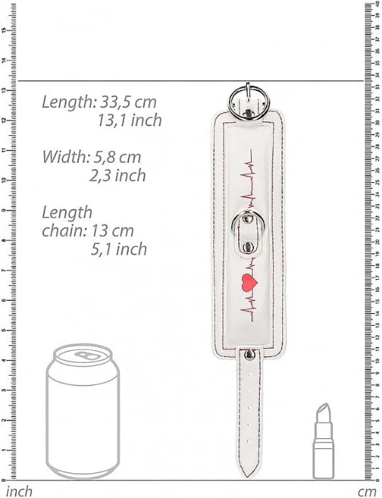 Ouch! Nurse Theme ''Ankle'' Cuffs -White
