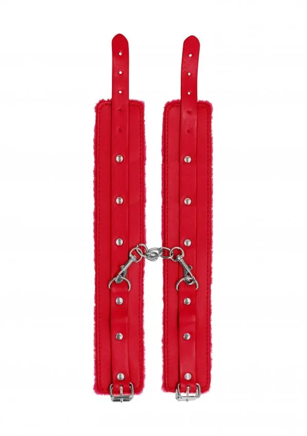 Ouch! Plush Leather Ankle Cuffs by Shots