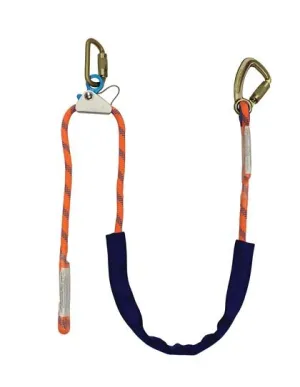 Positioning Rope Lanyards - 6 or 8 ft., Adjustable, Rope Grab, Select Connectors