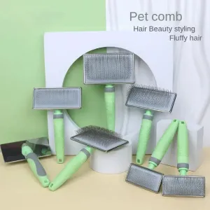 Premium Needle Comb with Non-Slip Handle for Dogs & Cats