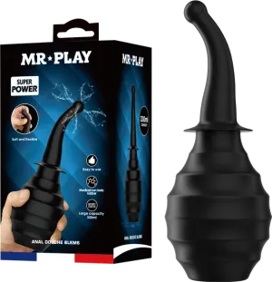 Pretty Love Mr Play Anal Douche BLKM6 Large Capacity Perfectly Contoured Nozzle Head