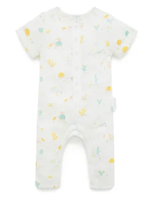 Purebaby Desert Friends Growsuit - Desert Friends Print