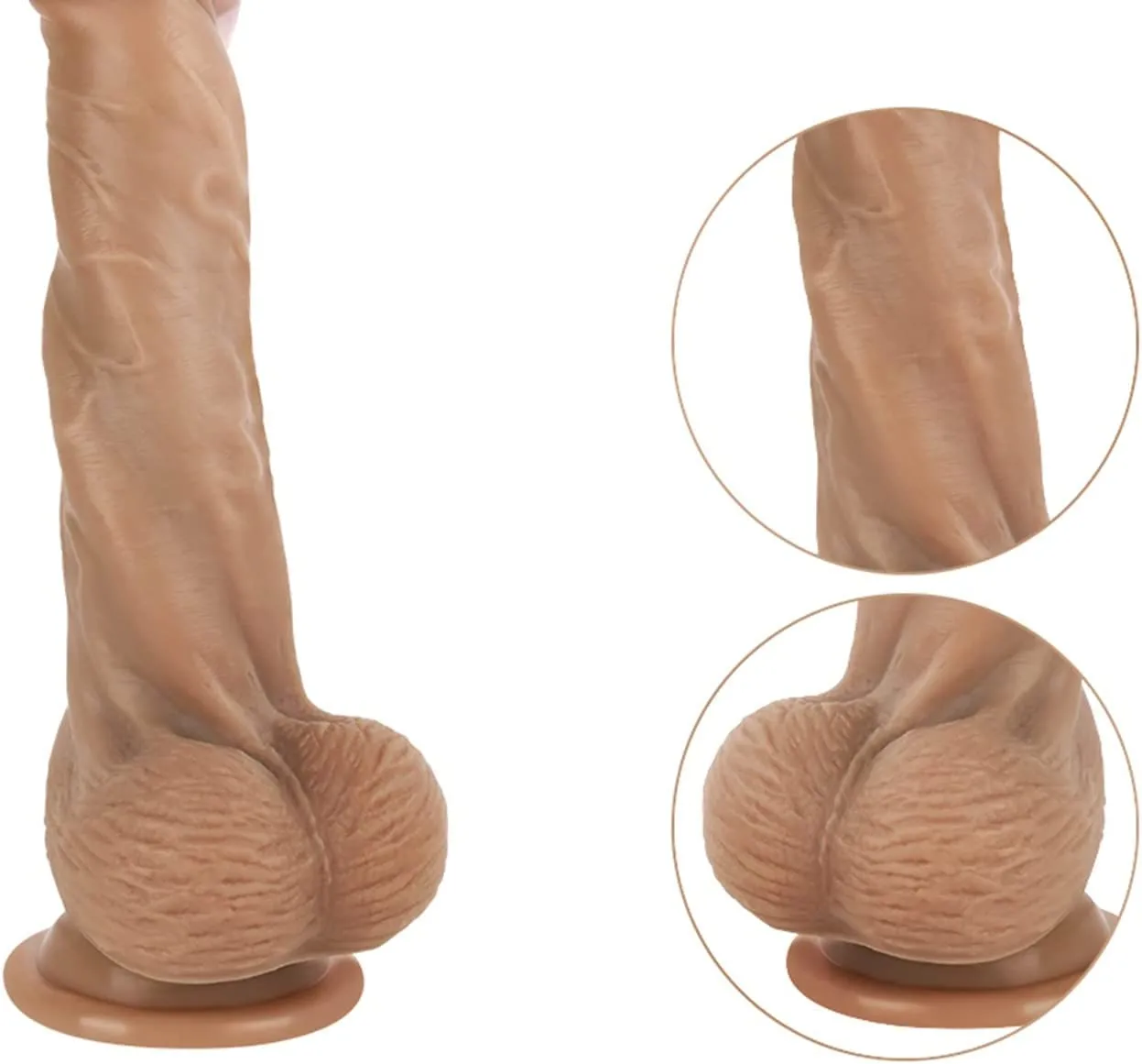 Realistic Silicone Foreskin Dildos 8inch Super Real Feel Dildos