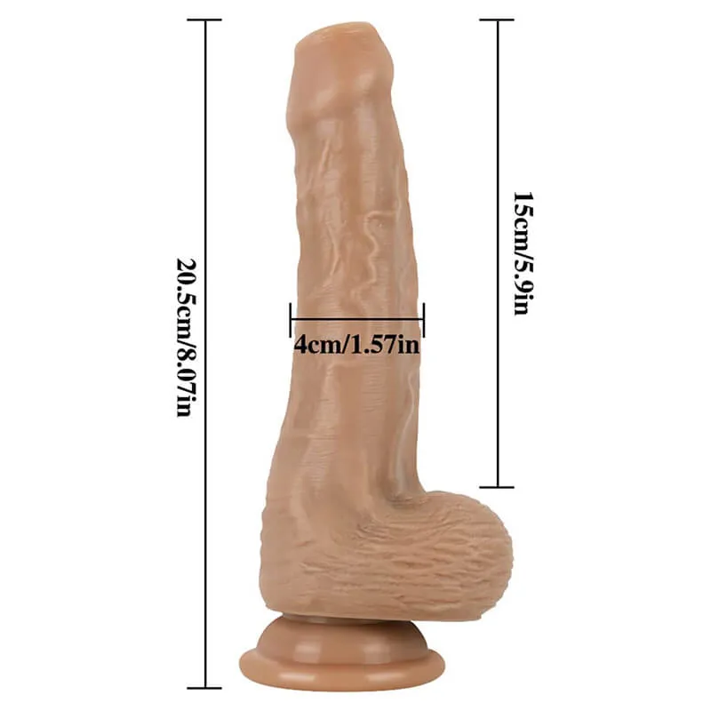 Realistic Silicone Foreskin Dildos 8inch Super Real Feel Dildos
