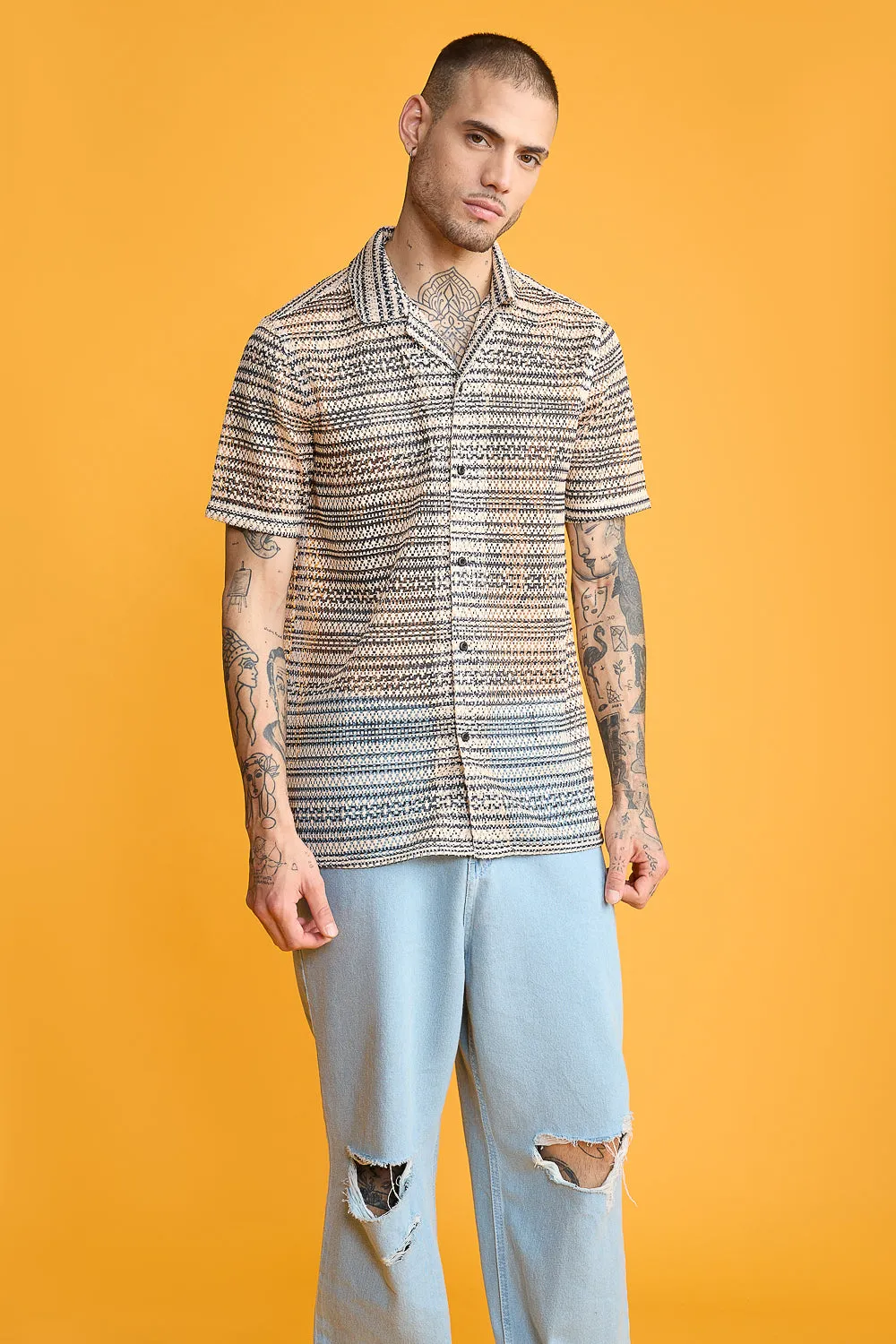Rugged Men's Mesh Shirt