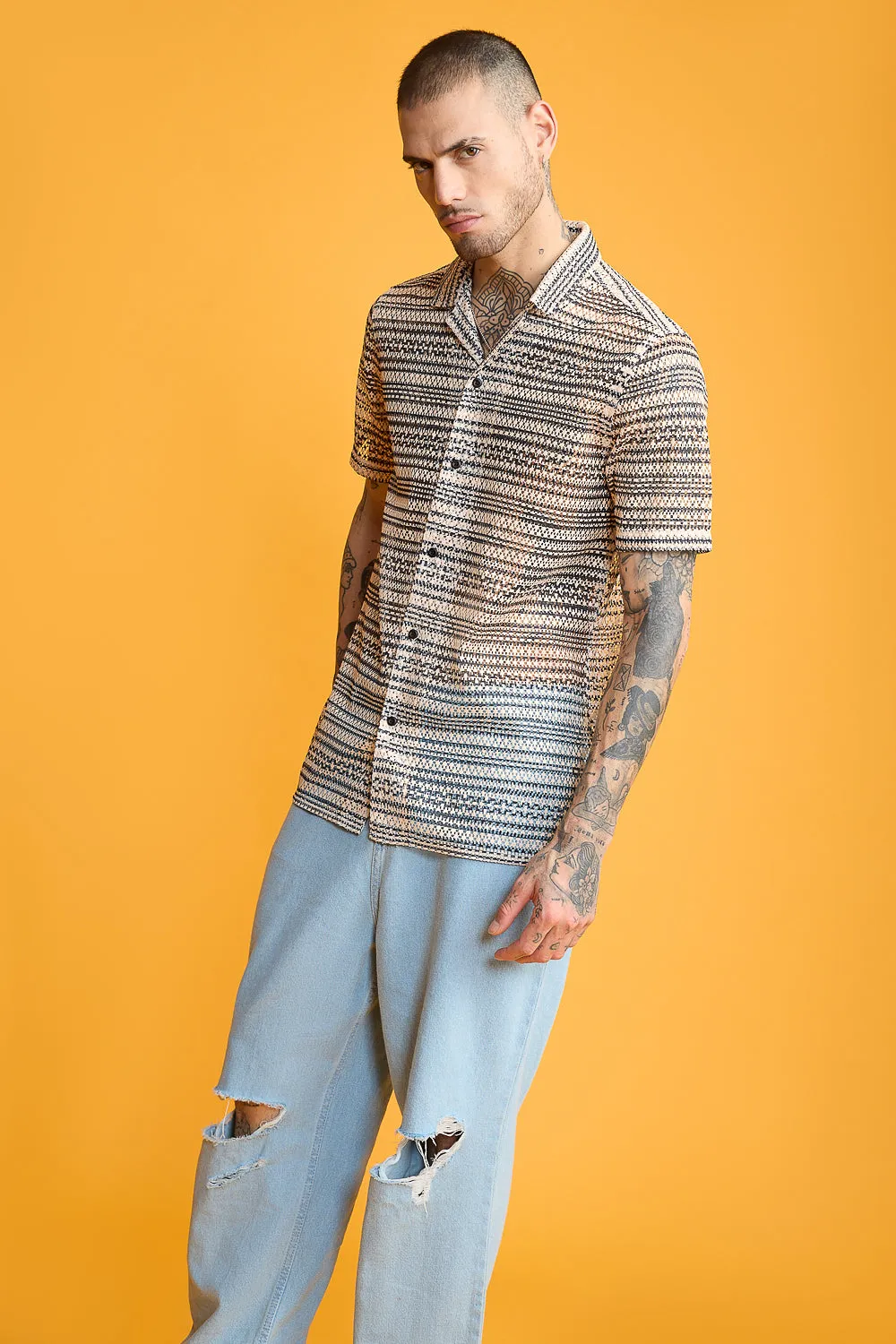 Rugged Men's Mesh Shirt