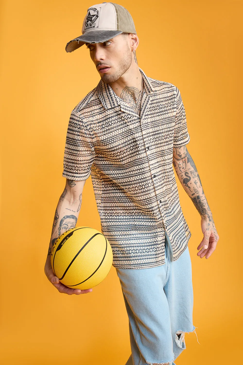 Rugged Men's Mesh Shirt