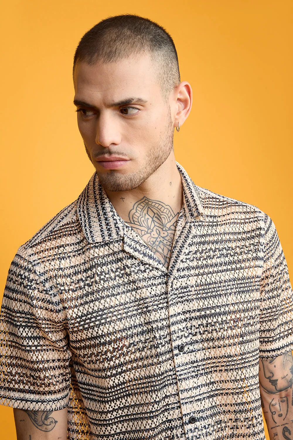 Rugged Men's Mesh Shirt