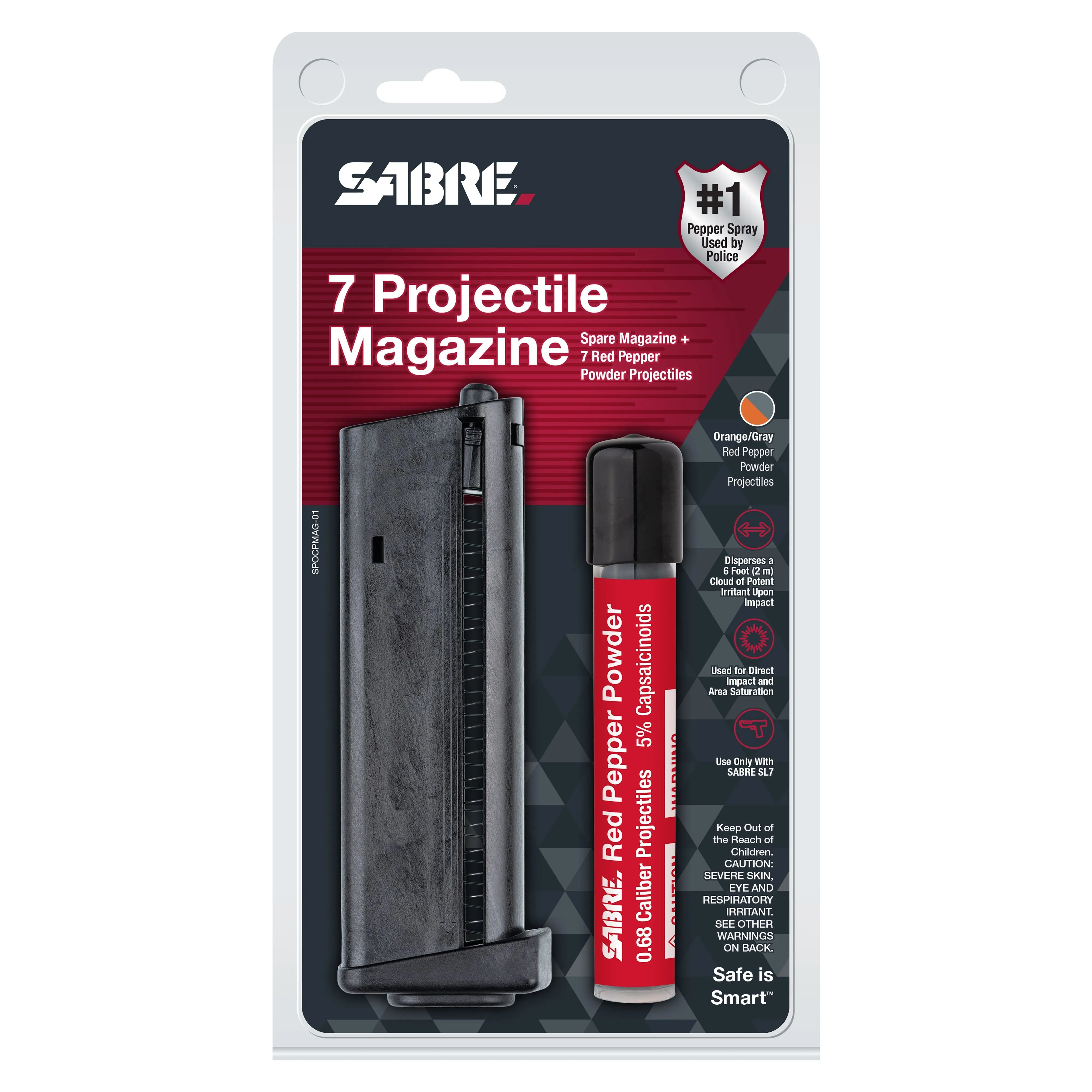 Sabre SL7 Magazine plus 7 Live Projectiles