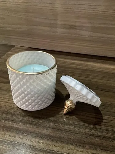 Scented Soy Wax Aroma Jar Candle (Rose)