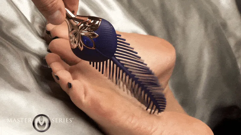 The Tickler Vibrating Silicone Feather Tickler