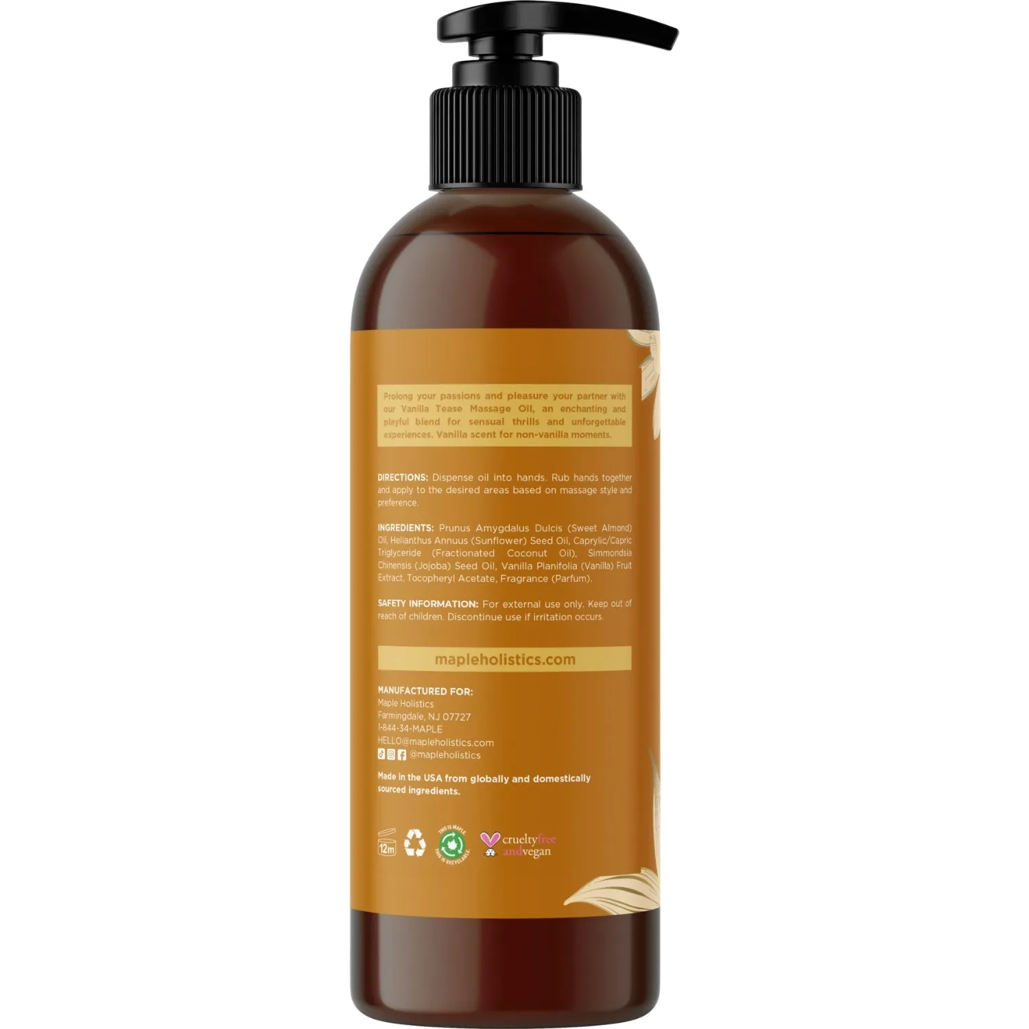 Vanilla Tease Massage Oil