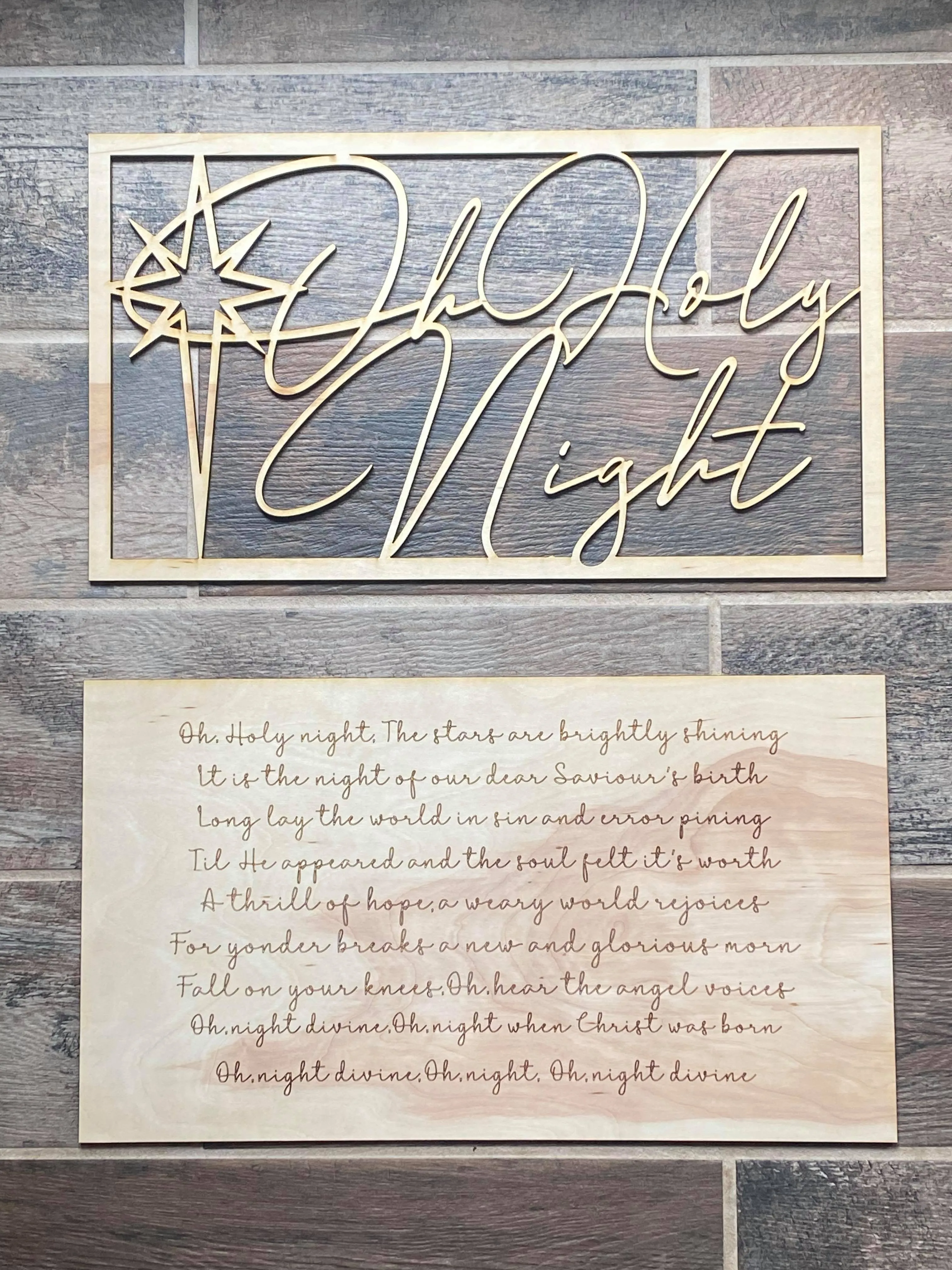 Wholesale Layered Signs, Laser Cut Wood