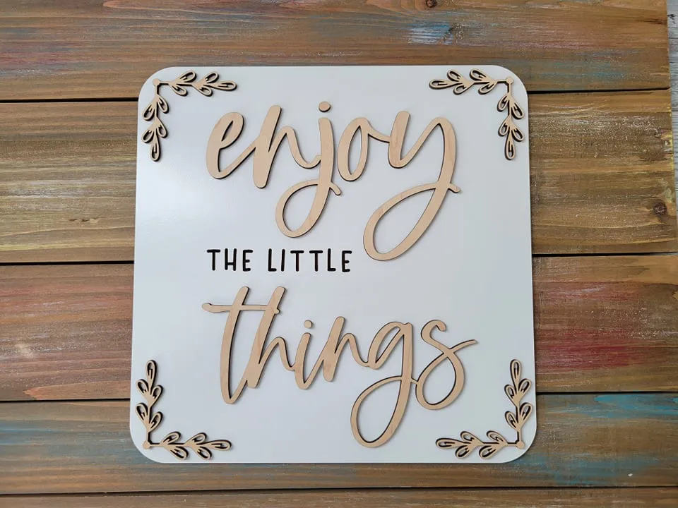 Wholesale Layered Signs, Laser Cut Wood