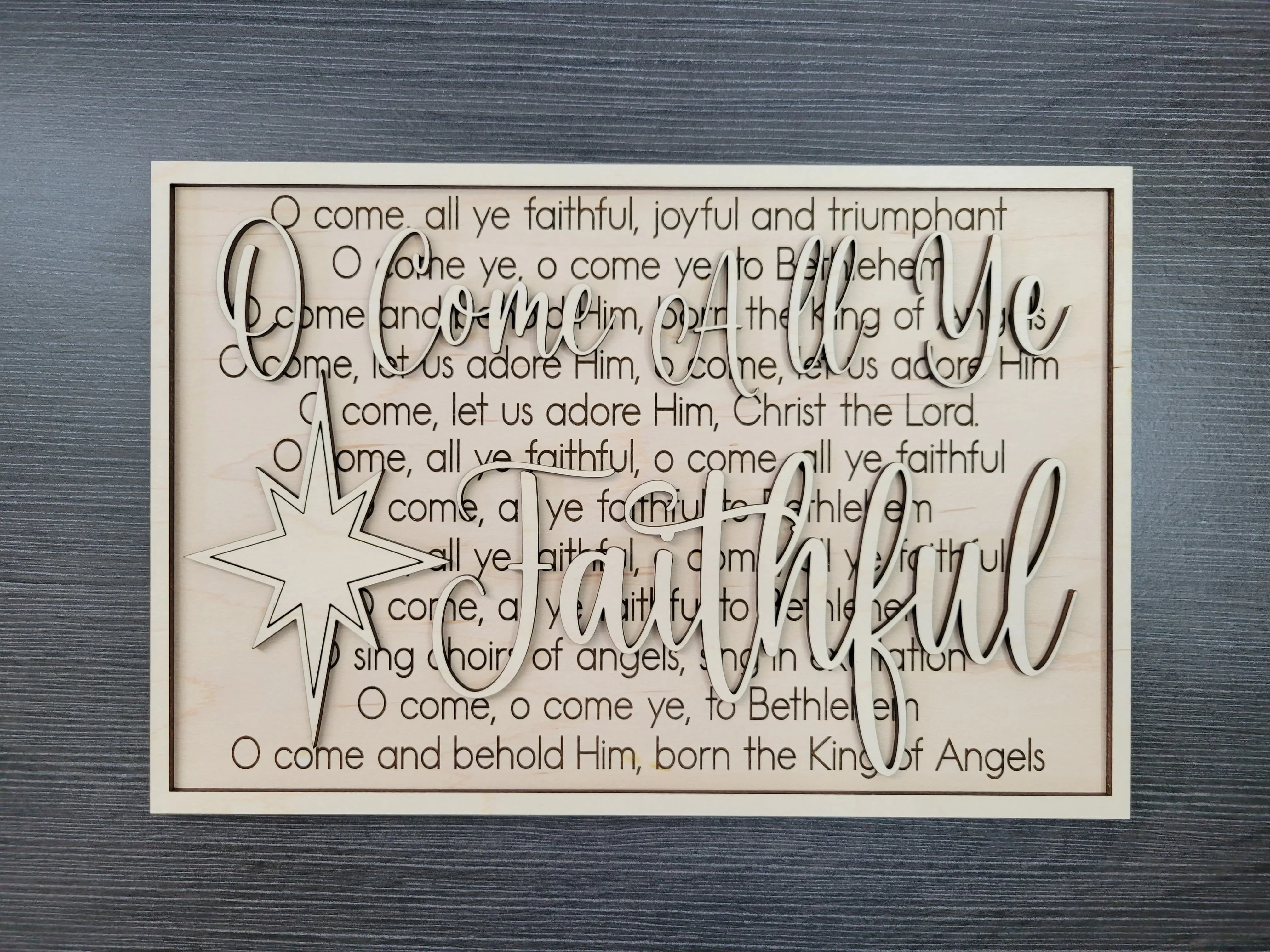 Wholesale Layered Signs, Laser Cut Wood