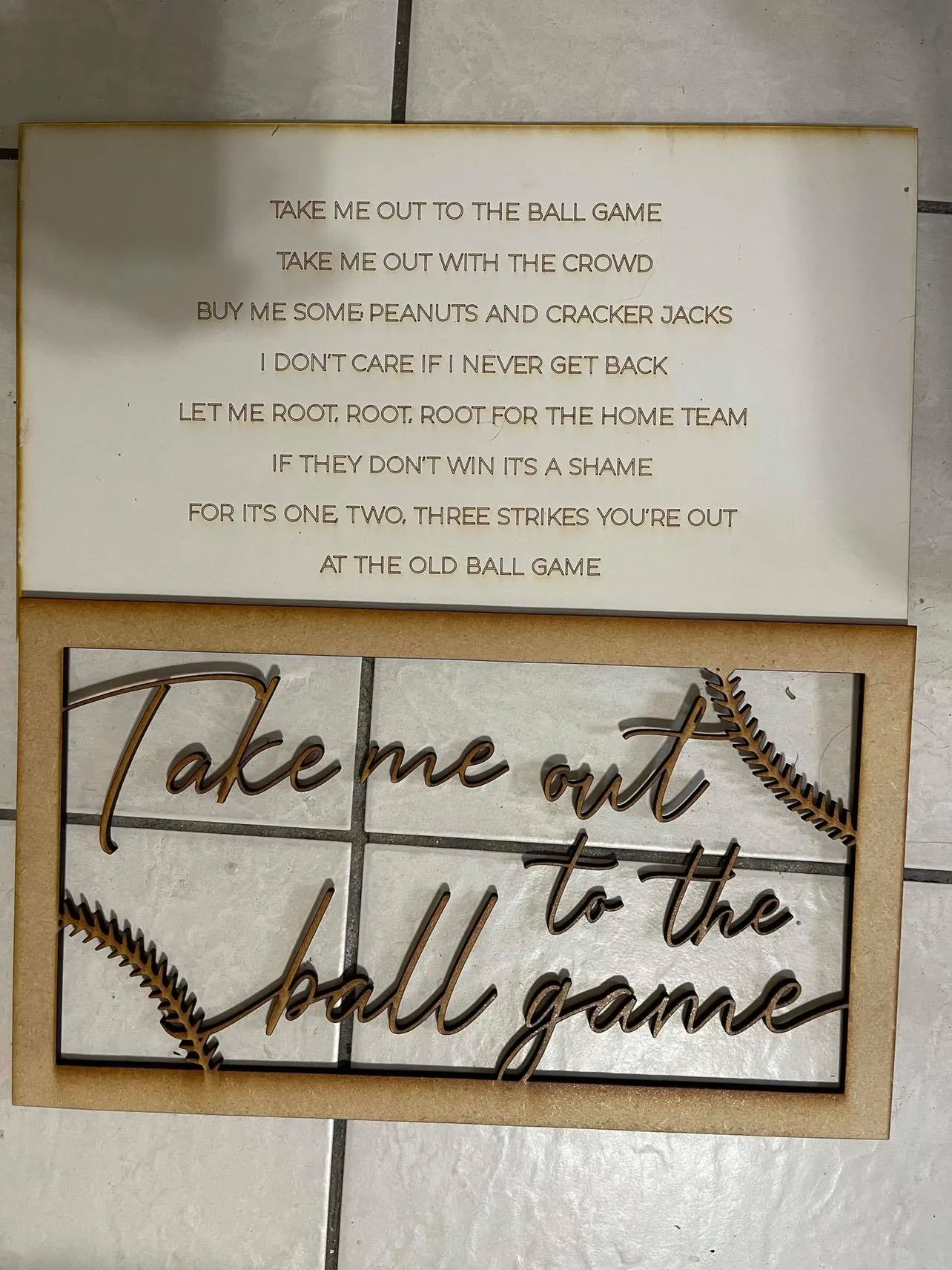 Wholesale Layered Signs, Laser Cut Wood