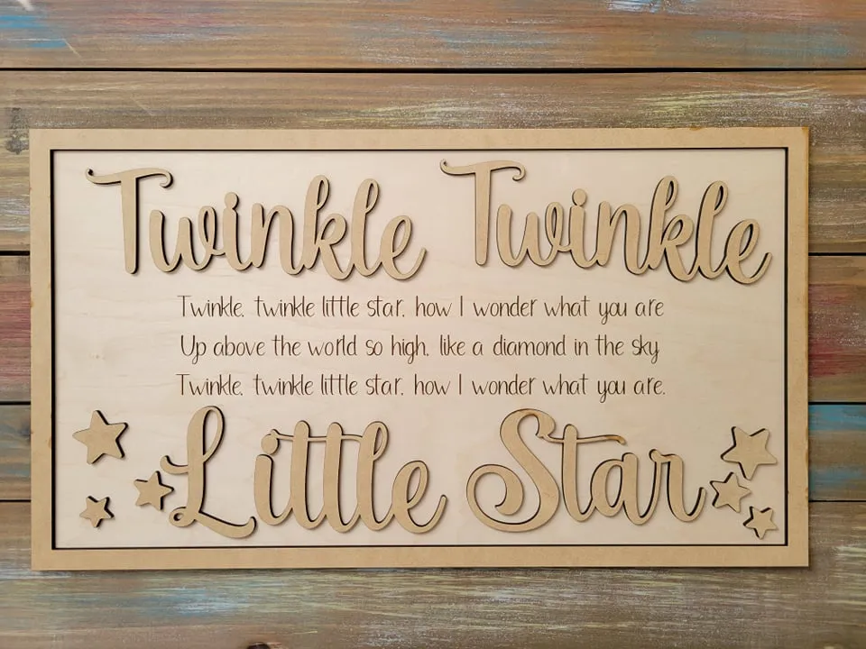 Wholesale Layered Signs, Laser Cut Wood