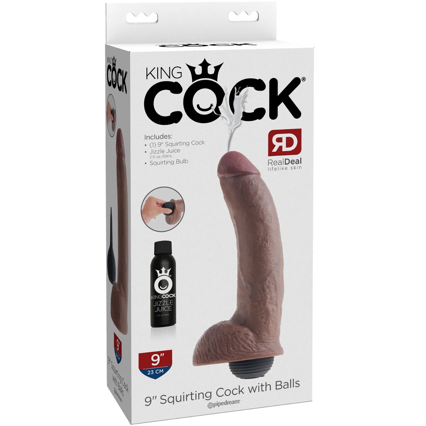 X-Long & Thick 9 Inch Squirting Dildo With Balls
